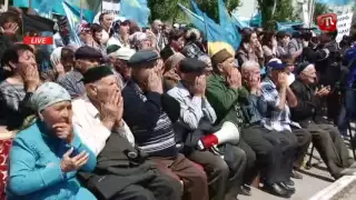 18 мая. Геническ. Траурный митинг памяти жертв геноцида крымскотатарского народа