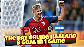 The day erling Haaland scored 9 goal in 1 game 😮