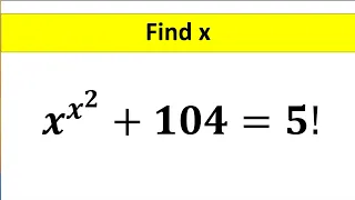 A Nice PowerTower Math Simplification || Math Olympiad || Find the Value of X || @TheMathScholar23