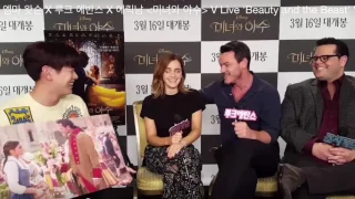 Beauty and the Beast Cast Interview Part 1 - Emma Watson,Luke Evans,Josh Gad via V LIVE(South Korea)