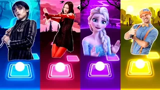 Calm down- Selena Gomez & Rema 🆚 Wednesday - Bloody Mary 🆚 Blackpink Jisso 🆚 Blippi 🆚 Elsa Frozen