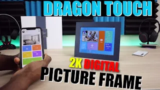 Dragon Touch 2K Digital Picture Frame | 10 Inch FHD IPS, WiFi, G Sensor - store over 40,000 photos