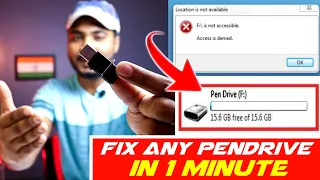 How To Fix Any Corrupted Pendrive / Sd Card | Repair Damaged/Write Protected Sd Card/Pen Drive🔥