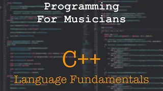 PFM C++ Language Fundamentals Overview