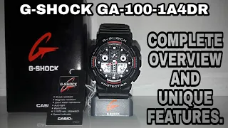 Casio G-shock GA-100 1A4 complete review and unboxing || english