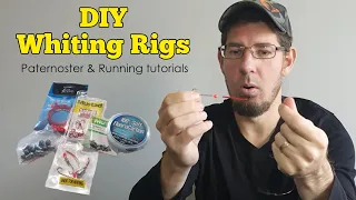 Whiting rig setup | Simple DIY Paternoster & Running Fishing rigs