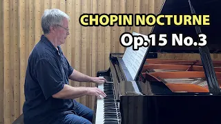 Chopin Nocturne Op.15 No.3 - Paul Barton, FEURICH 218 piano