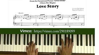 Love Story Where Do I Begin Piano Tutorial