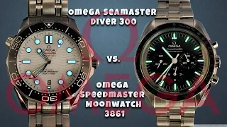 Omega Seamaster Pro Diver 300 vs. Speedmaster Professional Moonwatch (Hesalite) Watch Review