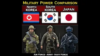 North Korea vs South Korea vs Japan Military Power Comparison 2023 | Global Power