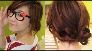 3 Min Cute Knotted Hairstyle