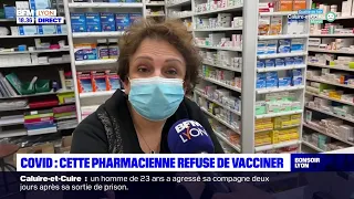 COVID : cette pharmacienne refuse de vacciner