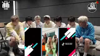 BTS reagindo a tik Tok late coração