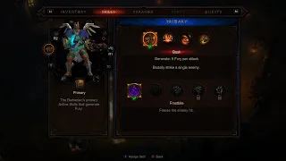 The sounds of a diablo 3 barbarian, bash, 1st primary skill
