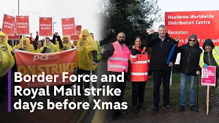 UK strike action: Airport and postal workers strike as disruption continues