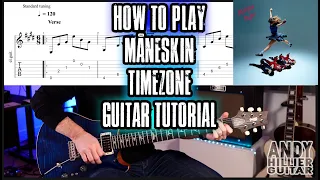 How to play Måneskin - TIMEZONE Guitar Tutorial