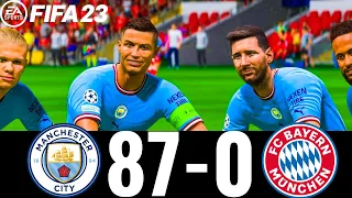 FIFA 23 - MESSI, RONALDO, MBAPPE, NEYMAR, ALL STARS | MAN CITY 87-0 FC BAYERN ! UCL FINAL !