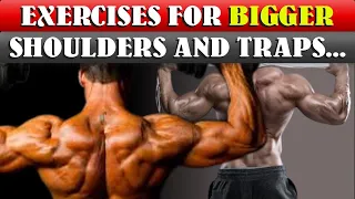 10 Effective Exercises for BIGGER SHOULDERS and TRAPS | Amazing Tips