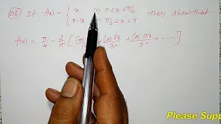 Fourier Half range Cosine series of x & π-x || VTU maths || 18Mat31 || 21MAT31 || Dr Prashant Patil