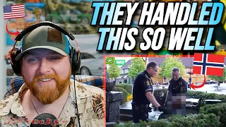 American Reacts to The Norwegian Police Funniest Arrest Ever