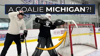 A Goalie Michigan?! | Training Sesh with my 13U AAA Nephew