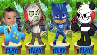 Tag with Ryan vs Pj Masks Catboy vs CKN Boys Run - Combo Panda Run Gameplay