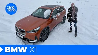 BMW X1 23i xDrive: It's snorting snow like a beaver! (4K REVIEW) | CaroSeria