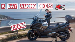 Una giornata tra i motociclisti 🏍️ kymcoak550