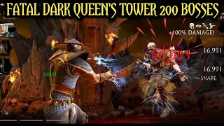 DARK QUEEN'S TOWER 200 BOSSES | ROUND 4 | MK MOBILE