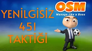 OSM TAKTİK 2022 - Yenilmeyen 451 Taktiği | Online Soccer Manager New Tactics June 2022