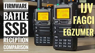 QUANSHENG UV-K5 Battle - Custom Firmwares Comparison in SSB reception quality