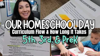 REALISTIC HOMESCHOOL DAY - Our Homeschool Routine & How Long Our Homeschool Day Takes