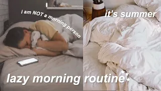 my lazy summer morning routine