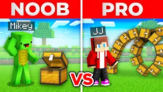 JJ And Mikey NOOB vs PRO The Most CURVED CHEST in Minecraft Maizen