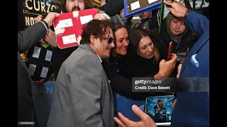 Johnny Depp meeting fans