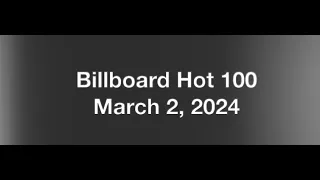 Billboard Hot 100- March 2, 2024