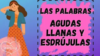 Cómo diferenciar las palabras agudas llanas y esdrújulas