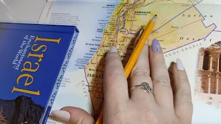 ASMR ~ Israel History and Geography ~ Soft Spoken Page Turning Map Pointing