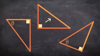 How to determine the hypotenuse, opposite, and adjacent legs of a triangle