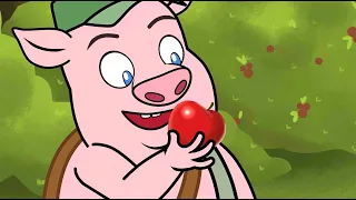 Le Loup et le Cochon Gourmand | dessin animé en français | Conte pour enfants avec les P'tits z'Amis