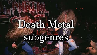 Death Metal subgenres