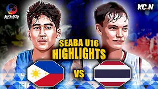 Gilas U16 vs Thailand Highlights | FIBA U16 Asian Championship 2023 SEABA Qualifiers