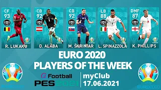 PES 2021 myClub | Featured Players | EURO 2020 POTW | 17.06.2021