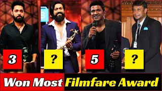 Who is No 1 Kannada Actor With Highest Number of Filmfare Award South