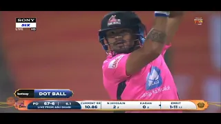 Karan Kc Batting vs warrior T10 league abudhabi