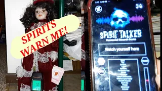 SPIRIT TALKER APP WITH HAUNTED DOLL / VESSEL! I'M BEING WARNED!