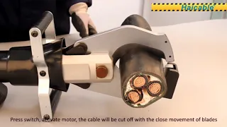 Battery powered cable cutter, capable of cutting Armored cables up to Dia. 85mm ES-105K