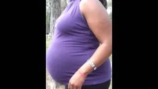 Pregnant girl does the salsa