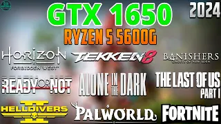 GTX 1650 + Ryzen 5 5600G : Test in 28 Games - GTX 1650 Gaming in 2024