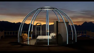 D6.0M 30㎡ Clear Polycarbonate Stargazing Glamping Dome - Lucidomes